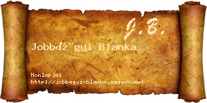 Jobbágyi Blanka névjegykártya